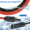 thumbnail image 4 of Solar Cable 50ft 10AWG Solar Cable Extension with IP68 Connector Solar Panel Extension Cable for Controller Solar System, 4 of 6