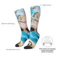 thumbnail image 4 of Sigee Vintage Map Travel Essentials for Socks for Men Women Socks Stocking Compression Socks, 4 of 6