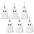 thumbnail image 3 of Xuniizn Hanging Ghosts Halloween Decor, 6Pcs Hanging Ghost Cute Halloween Decorations for Home, Halloween Ghost Hanging Decorations Indoor & Outdoor Festival Party Funny Hanging Piece, White, 3 of 6