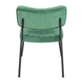 thumbnail image 4 of LeisureMod Marilane Chic Velvet Upholstered Accent Chair With Metal Frame Set of 2 in Turquoise, 4 of 4