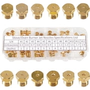 Propane Conversion Orifice Kit for Gas Range Stove Oven, 36-Piece Brass Nozzle Set, 11 Sizes, M6 x 0.75 Thread, Compatible with Selected Models