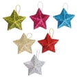 thumbnail image 4 of 6Pcs Glitter Pendant, Christmas Tree Hanging Ornament Decorations, Nordic Xmas Pendant for Indoor Party Favors Colorful, 4 of 8