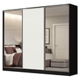 thumbnail image 1 of Ropero Closet Madesa Royale 3 Puertas 2 Espejo N/N/B MDF Negro, 1 of 5