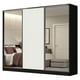 thumbnail image 1 of Ropero Closet Madesa Royale 3 Puertas 2 Espejo N/N/B MDF Negro, 1 of 5