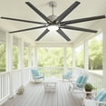 thumbnail image 5 of Sofucor 76 Inch Large Industrial Ceiling Fan with Light, Smart Fan with Remote & APP Control, Compatible with Alexa Google, Solid Wood 8 Blade, 3 Downrod, 5 of 10