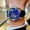 Black Belt Silvery Shell Blue Surface, variant on Men's Automatic Mechanical Watch, semi-hollow spherical design with phase indicator, fits business & casual wear, perfect gift for festivals and birthdays