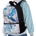 thumbnail image 4 of Uorisanigo Inked Turtle 17 inch School Bag Backpack 6-12 Year Primary Schoolbag Book Bag Fashion Accessory Casual Daypack Kindergarten Preschool Boys and Girls with Side Mesh Pocket, 4 of 6
