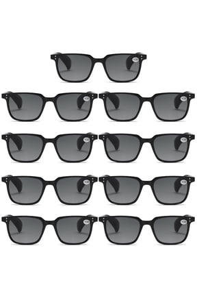 9 Pairs Mens Womens Unisex Reading Sunglasses Magnified Full Tinted Lens Sun Readers +2.75