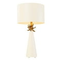 thumbnail image 4 of Lucas McKearn Neo Contemporary Metal Table Lamp with Gold Accents in White, 4 of 5