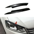 thumbnail image 3 of for B7 2010-2015 Car Headlight Eyelids Eyebrows ABS Headlight Lamp Sticker Cover Trim Accessories - Black, 3 of 8