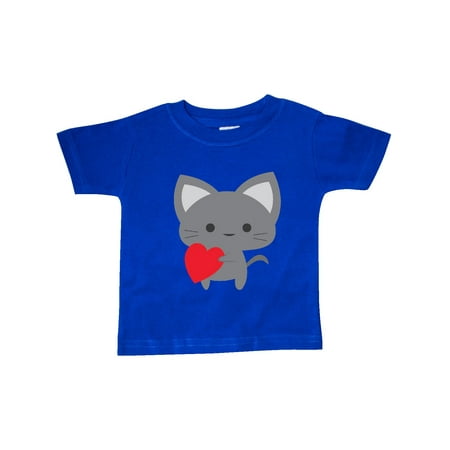 

Inktastic Heart Cat Gift Baby Boy or Baby Girl T-Shirt