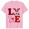 thumbnail image 1 of Love Christmas-ropa Y2k para mujer, Tops Vintage Harajuku para mujer, ropa de calle informal a la moda, camisetas de manga corta con cuello redondo, 1 of 5