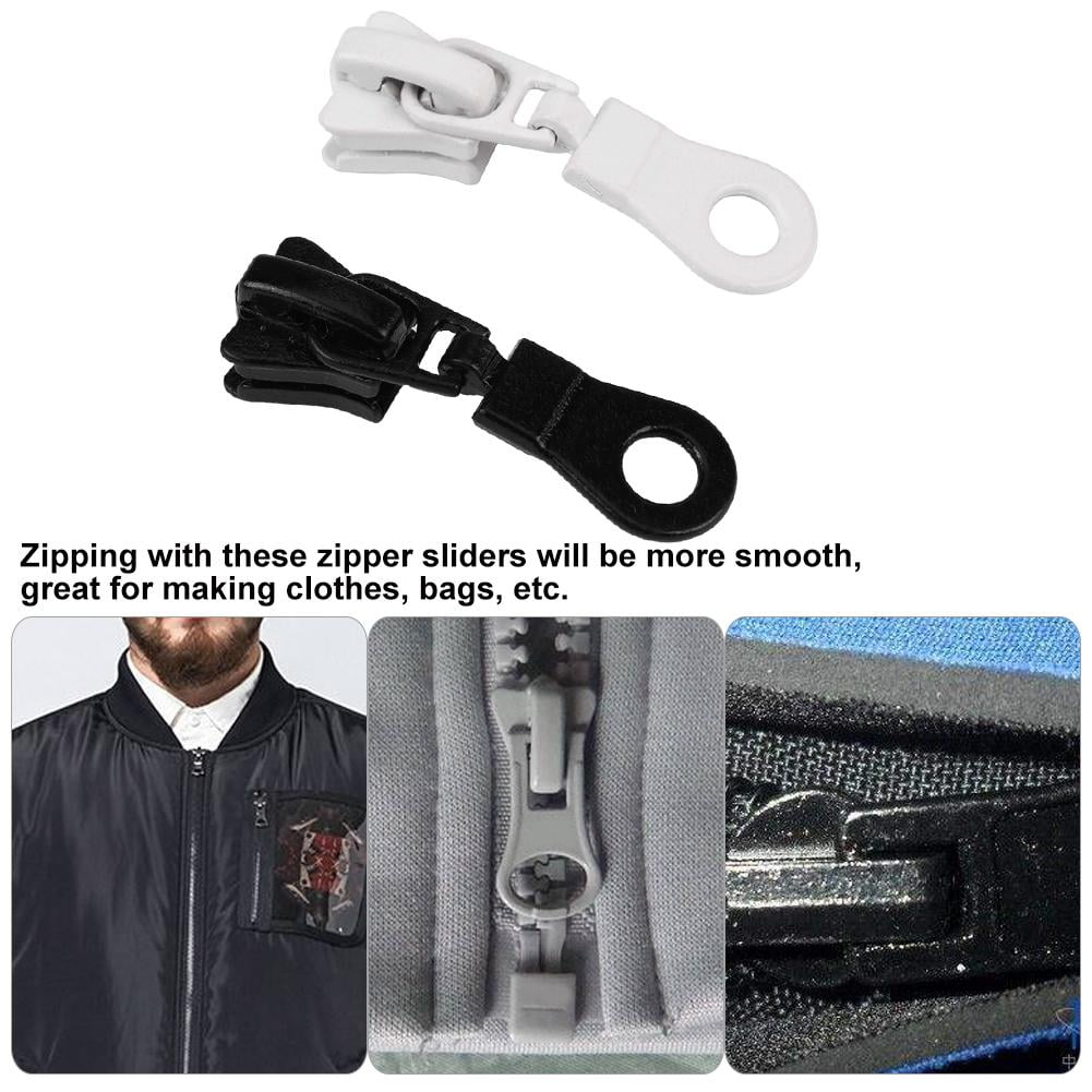 Yosoo 20pcs Metal Alloy Zipper Sliders Size #5 Zip Fastener Repair ...