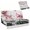 Plum Blossom Mountain Print, variant on POLERO Forest Cabin Landscape, Jackknife Sofa Cover Elastic Furniture Protector, 2 Piece Set for Travel Trips and Pet Protection, Suitable for Jackknife Sofa Bed