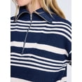 thumbnail image 4 of Free Assembly Women's and Women's Plus Half Zip Sweater with Long Sleeves, Midweight, Sizes XS-4X, 4 of 5