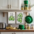 thumbnail image 3 of Plaid Shamrock Eucalyptus St. Patrick''s Day Kitchen Towels Dish Towels, 18x26 Inch Lucky Farmhouse Holiday Decoration Hand Towels Set of 2, 3 of 6