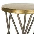 thumbnail image 6 of SAFAVIEH Lorna Mid-Century Retro Gold Leaf Iron Barstool, Beige, 6 of 7