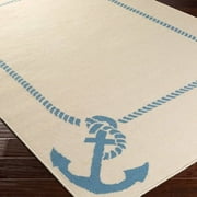Somerset Bay Boardwalk Beige/Blue Area Rug