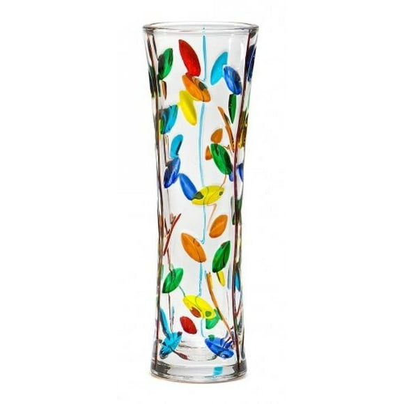 Murano Glass Tree of Life Vase (Small), Hand Painted In Italy