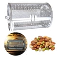 thumbnail image 2 of Rotating Grill Cage Stainless Steel 360 Degrees Rotating BBQ Cage Dishwasher Safe Rolling Grill Basket for Chicken Wing Vegetable Fish Even Grilling, 2 of 8