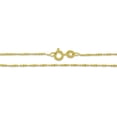 thumbnail image 4 of Sterling Silver Gold Plated Serpentine Twist Rope Chain 1.2mm 925 Necklace 20" Jewelry Female Unisex, 4 of 5