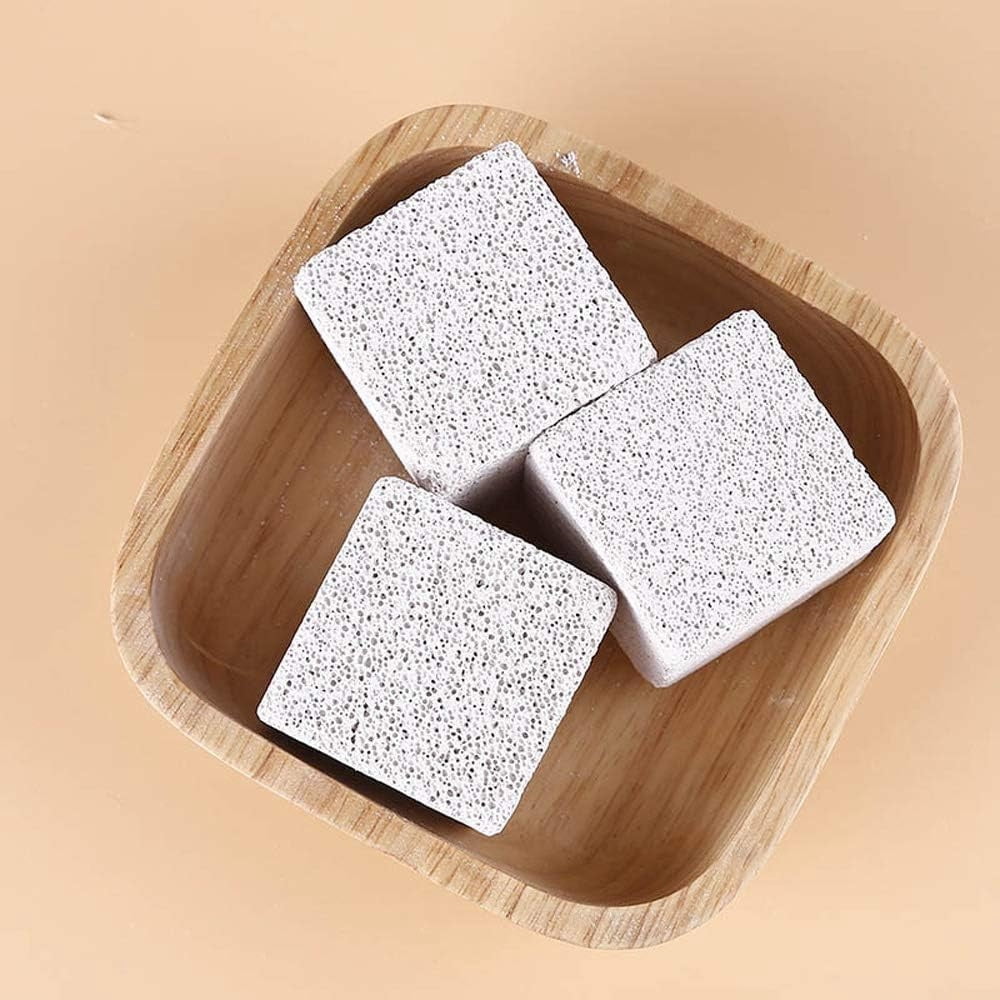 Triani 10Pcs Hamster Chew Toy Lava Square Stone Teeth Grinding Toys 1.78" Small Animal Lava Bites for Hamsters Chinchillas and Parrot