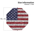 thumbnail image 2 of Leather Coasters with Heat-resistant for Drinks, America Flag Glitter -标题2 Octagon, 2 of 5