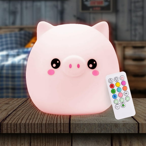 LumiPets® Kawaii Pig - Children's Nursery Touch Night Light
