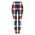 thumbnail image 4 of Leesechin Womens Leggings Plus Size Women's Plaid Printed Tight Yoga Pants Long Pants Inside and Outside Can Wear Leggings Yoga Pants, 4 of 4