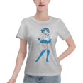 thumbnail image 1 of T-Shirt Basique à Manches Courtes pour Femmes Sailor Moon Mizuno Ami, 1 of 6