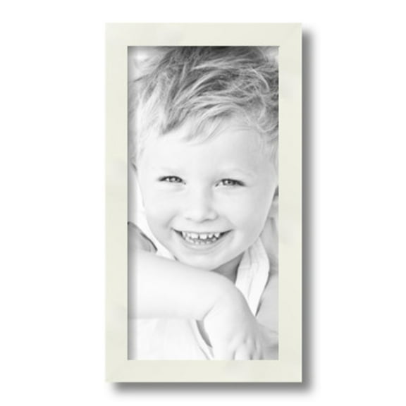 ArtToFrames 7" x 14" White Picture Frame, 7x14 inch White Wood Poster Frame (WOM-5140)