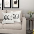 thumbnail image 6 of Easter Black White Bunny Pillow Covers 18x18 Inch Set of 2 Happy Easter Bunny Throw Pillowcase Cotton Linen Square Decorative Spring Bunny Cushion Cover for Sofa Bedroom Indoor Outdoor Party, 6 of 6