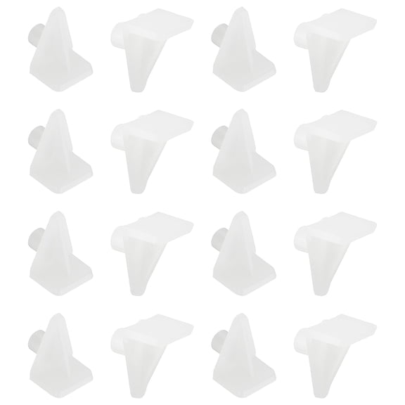 5 mm Shelf Support Pegs, 100Pcs PP Plastic Cabinet Shelf Holder Pins Bracket for Kitchen Cabinet Cupboard Bookcase Closet Glass Case, White