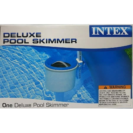 INTEX Deluxe Wall Mount Swimming Pool Surface Skimmer | (Best Pool Skimmer Basket)