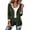 01# Army Green, variant on Ihhxva Women's Hooded Quilted Jacket, Snap Front Mid-Length Coat with Detachable Hood and Pockets, Long Sleeve Casual Outerwear S - 3XL