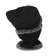 thumbnail image 4 of WITHMOONS Fleece Winter Knit Beanie Hat Slouchy Cap Neck Warmer GZX0020 (Black), 4 of 4