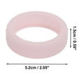 thumbnail image 2 of Unique Bargains 4 Pcs Durable Luggage Wheel Covers Bright Pink Silicone, 2 of 5