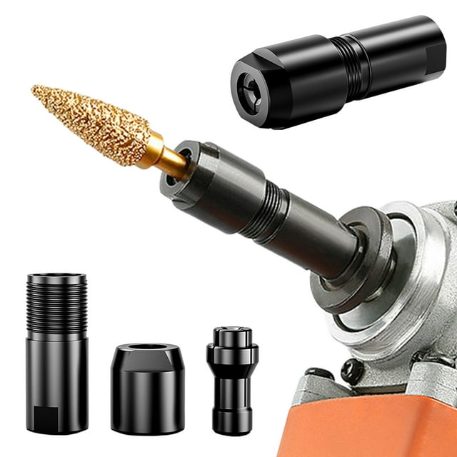 Grinder Adapter High Strength Durable Construction Universal Fit 3mm/6mm Angle Grinder to Straight Grinder Adapter Accessories
