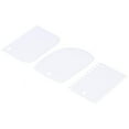 thumbnail image 3 of Cake Smoother, Cream Scraper Different Shapes High-quality Plastic Safe 3PCS/Set  For Cakes For Dough Bread White, 3 of 8