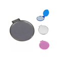 thumbnail image 2 of 10 Espejos Bolsillo Redondo Maquillaje Belleza Color Gris Chico, 2 of 4