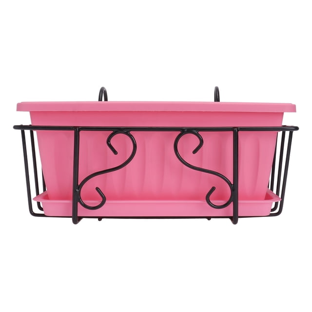 Weiweiguan 1 Set Hanging Flowerpot Rack Balcony Planting Flowerpot Plant Display Rack