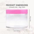 thumbnail image 4 of Beauticom 36 Jars High Quality 60 Gram/ML 2 Oz Thick Acrylic Sample Container Jars - BPA Free (Pink), 4 of 5