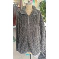 thumbnail image 3 of Women's Wool Coat Zipper Stand-Up Collar Pocket Coat, 3 of 9
