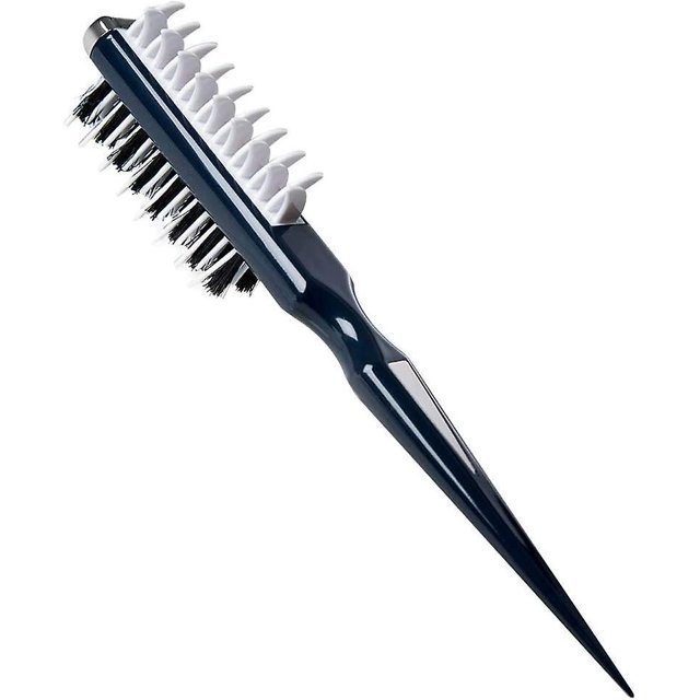 Th Hair Style Comb, Portable Styling Comb Instant Hair Volumizer Two-sided Comb Sharks Back Combing Brush For Women And Menblackwhite1pcs