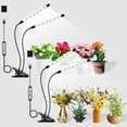 thumbnail image 1 of Grow Lights for Indoor Plants Heads LED Full Spectrum Lamps With Clips Dimmable Levels andTimer for Growing, 1 of 7