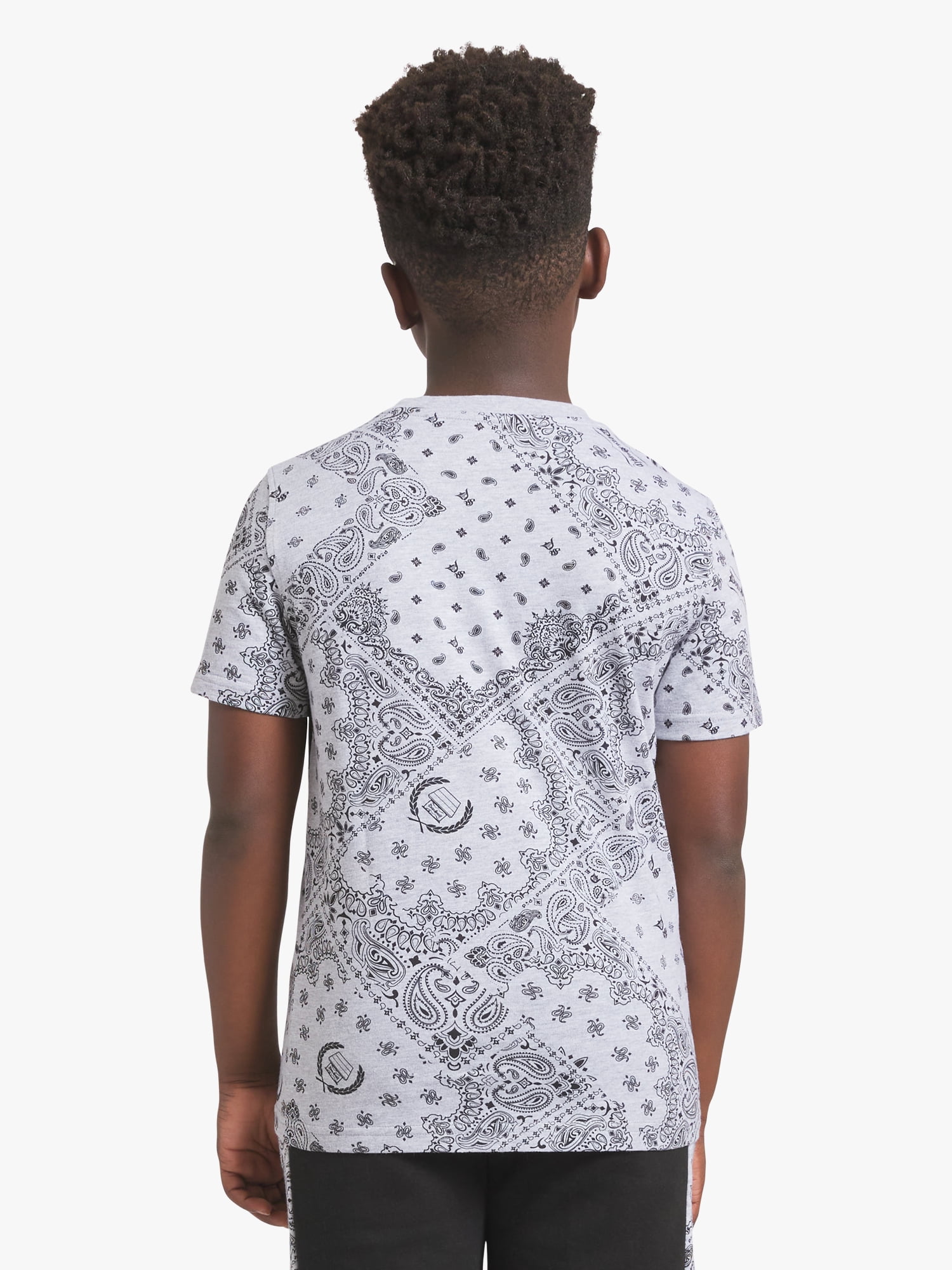 Dogg Supply by Snoop Dogg Little Boys & Big Boys Bandana Print Short Sleeve Tee, Sizes 4-18