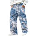 thumbnail image 3 of GrmtClth Men's Cargo Pants Outdoor Camouflage Breathable Loose Straight Leg Drawstring Waist Daily Wear Pants 5XL, 3 of 7