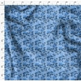 thumbnail image 4 of Soimoi Velvet Blue Fabric By the Yard - 54 Inch Wide - Florals, Leaves Print Fabric - Elegant & Beautiful Patterns for Fashion and Home Decor Printed Fabric, 4 of 6