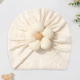 thumbnail image 2 of Baby Girls Turban Hats With Bow Caps Bonnets Headwraps For Toddlers Outdoor Kids Sun Hat with Neck Flap UPF 50+ Quick Dry Beach Hats for Boys Girls Adjustable, 2 of 4