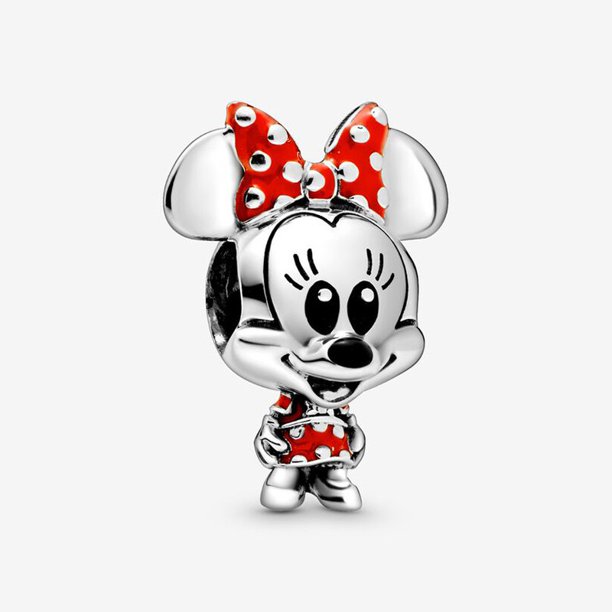 pulseras plata plateada pandora charm pantalones rojos de mickey mouse charms cuentas mujeres joyería de regalo de moda Gao Jiahui unisex
